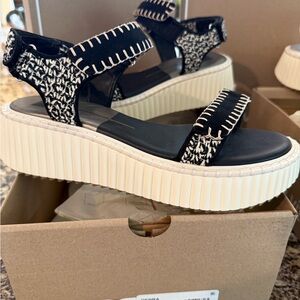 Black and White Platform Dolce Vita Sandals